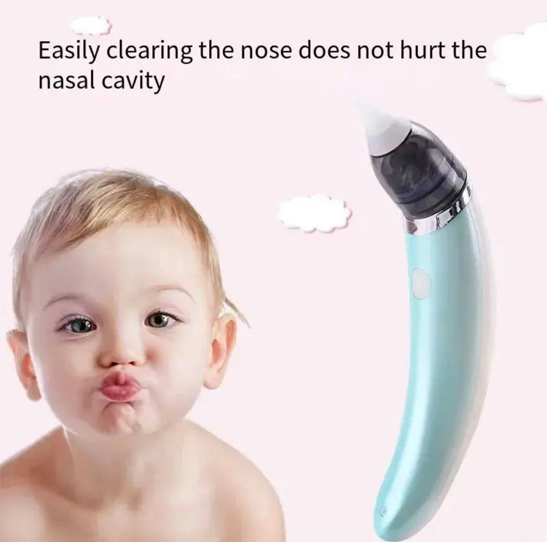 Electric Baby Nasal Suction Cleaner, Children Nasal Cleaning Instrument, Rechargeable Baby Nose Cleaner Electric Baby Nasal Suction Cleaner, Children Nasal Cleaning Instrument, Rechargeable Baby Nose Cleaner